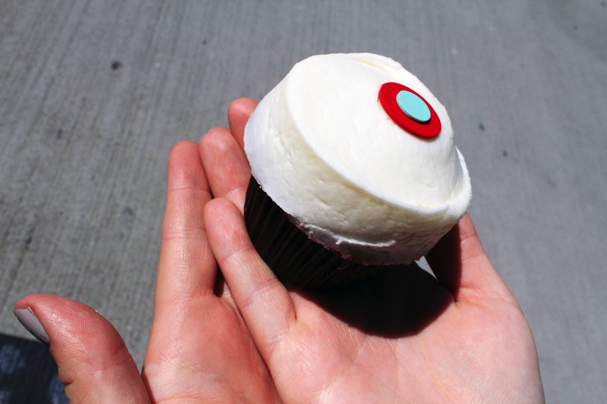 Amies red velvet cupcake