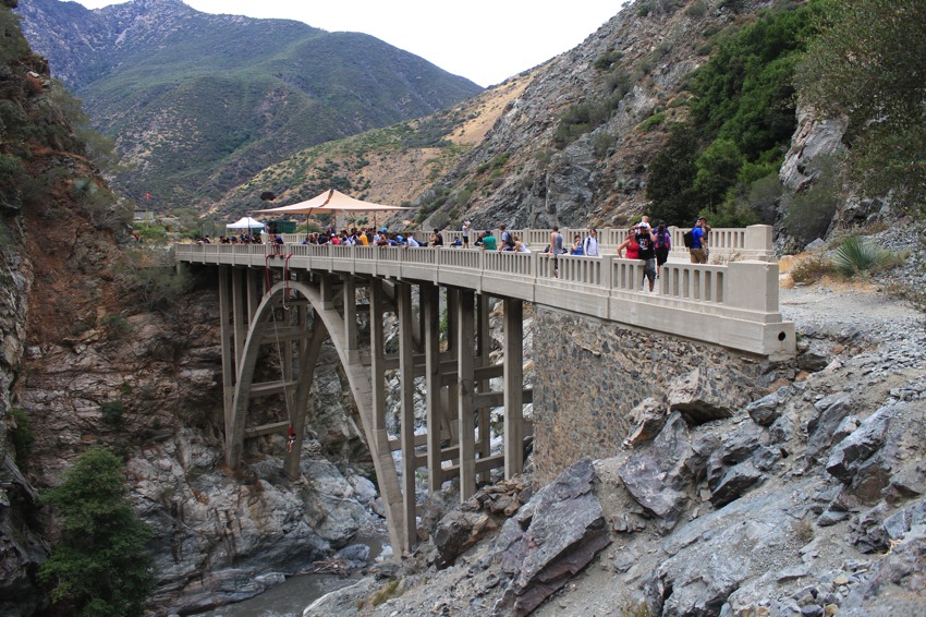 Arriving at the bridge to nowhere