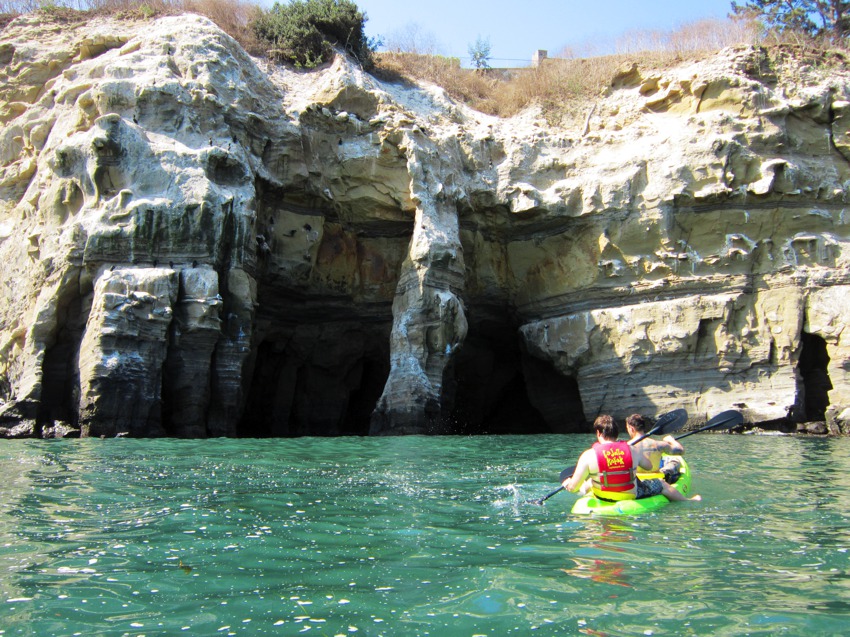 Kayaking in la jolla sea caves