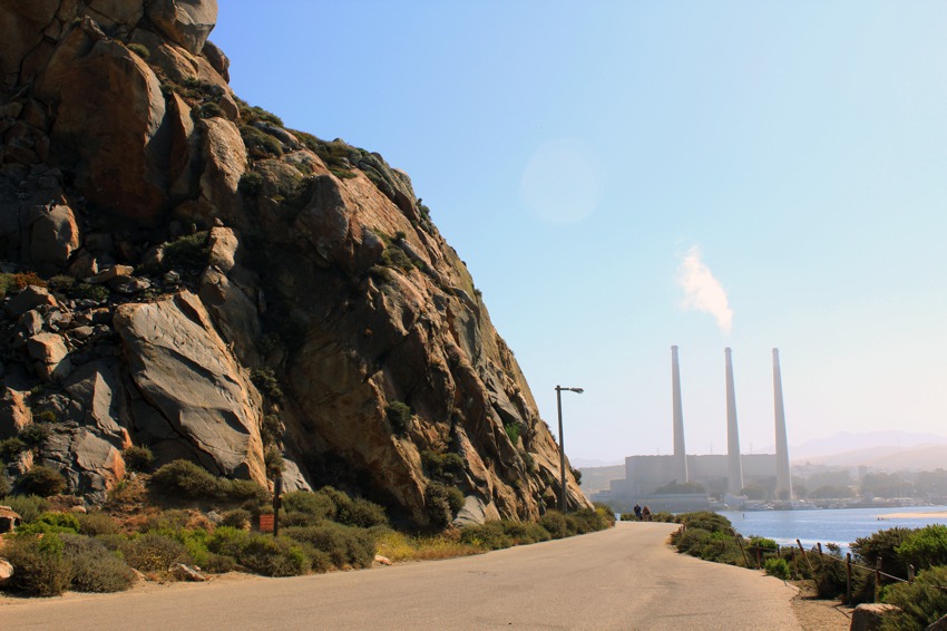 Morro Bay Rock and Power Plant