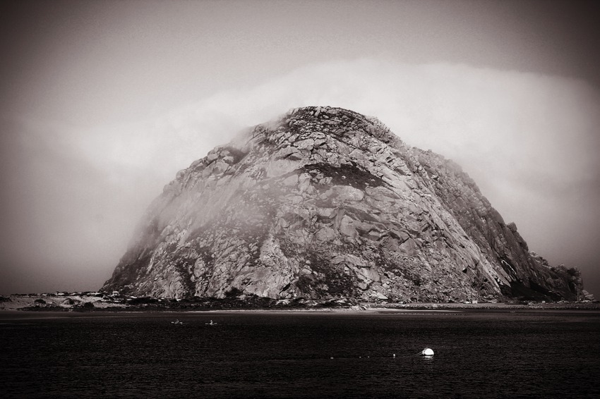 Morro Rock Black and White