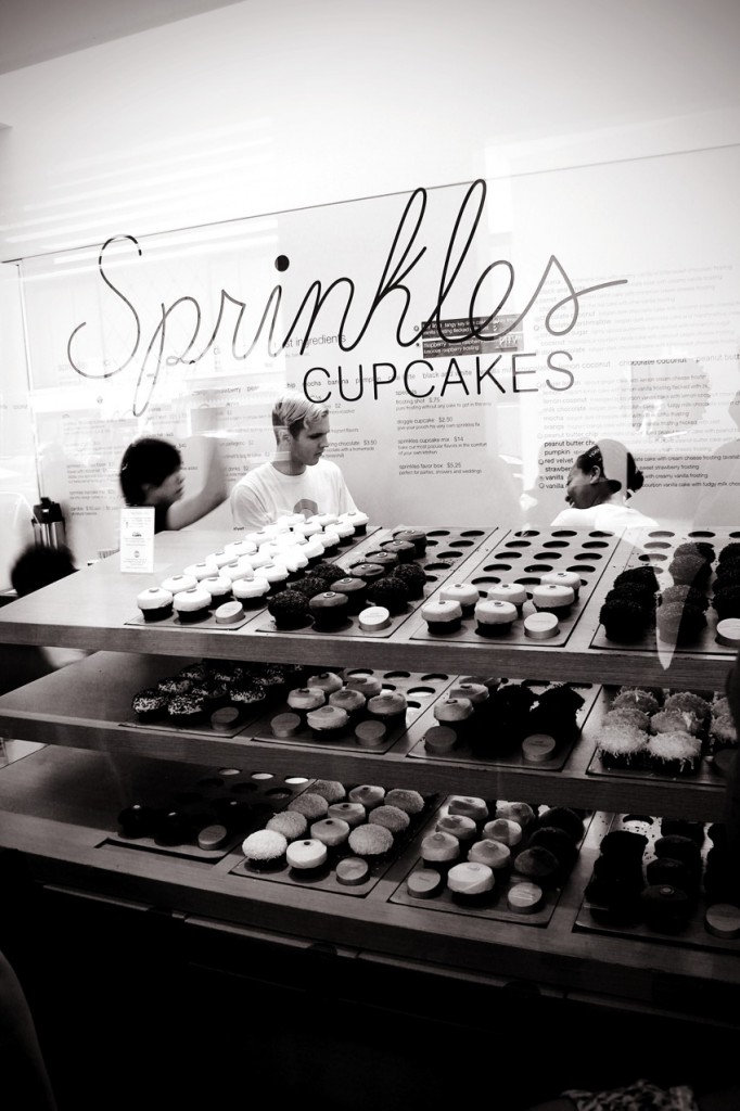 Sprinkles Cupcakes black and white
