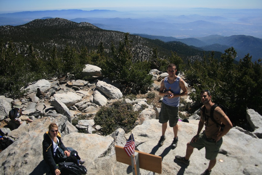 crew at the san jacinto summit