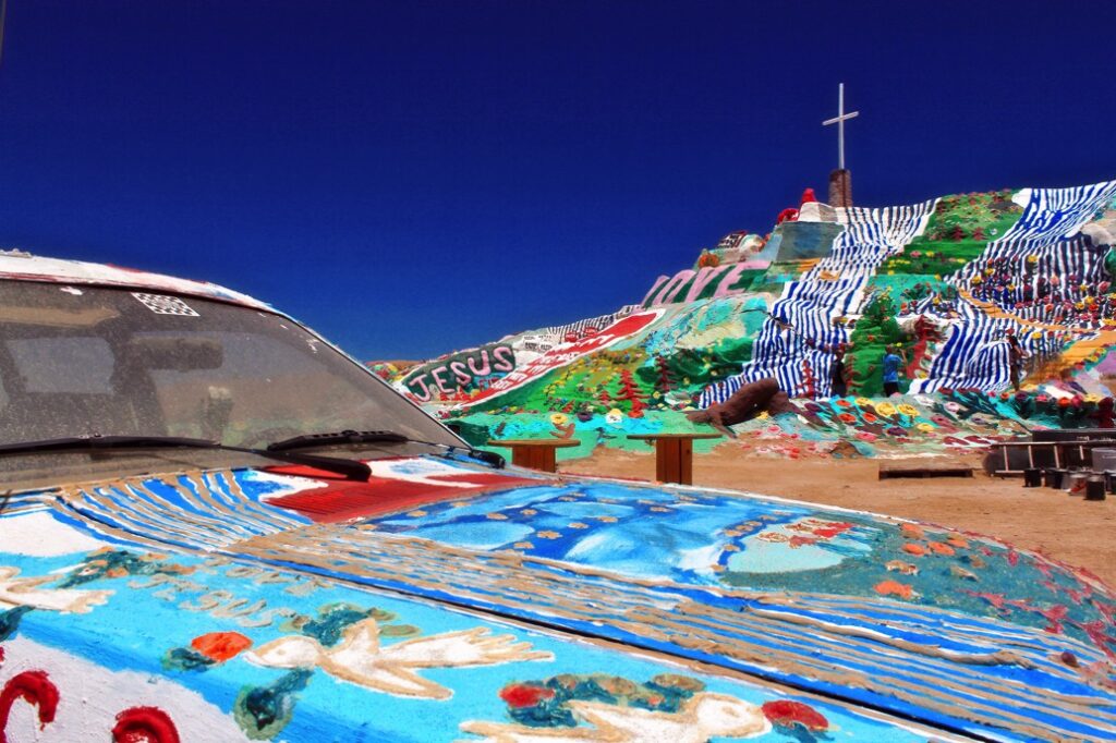 view of salvation mountain