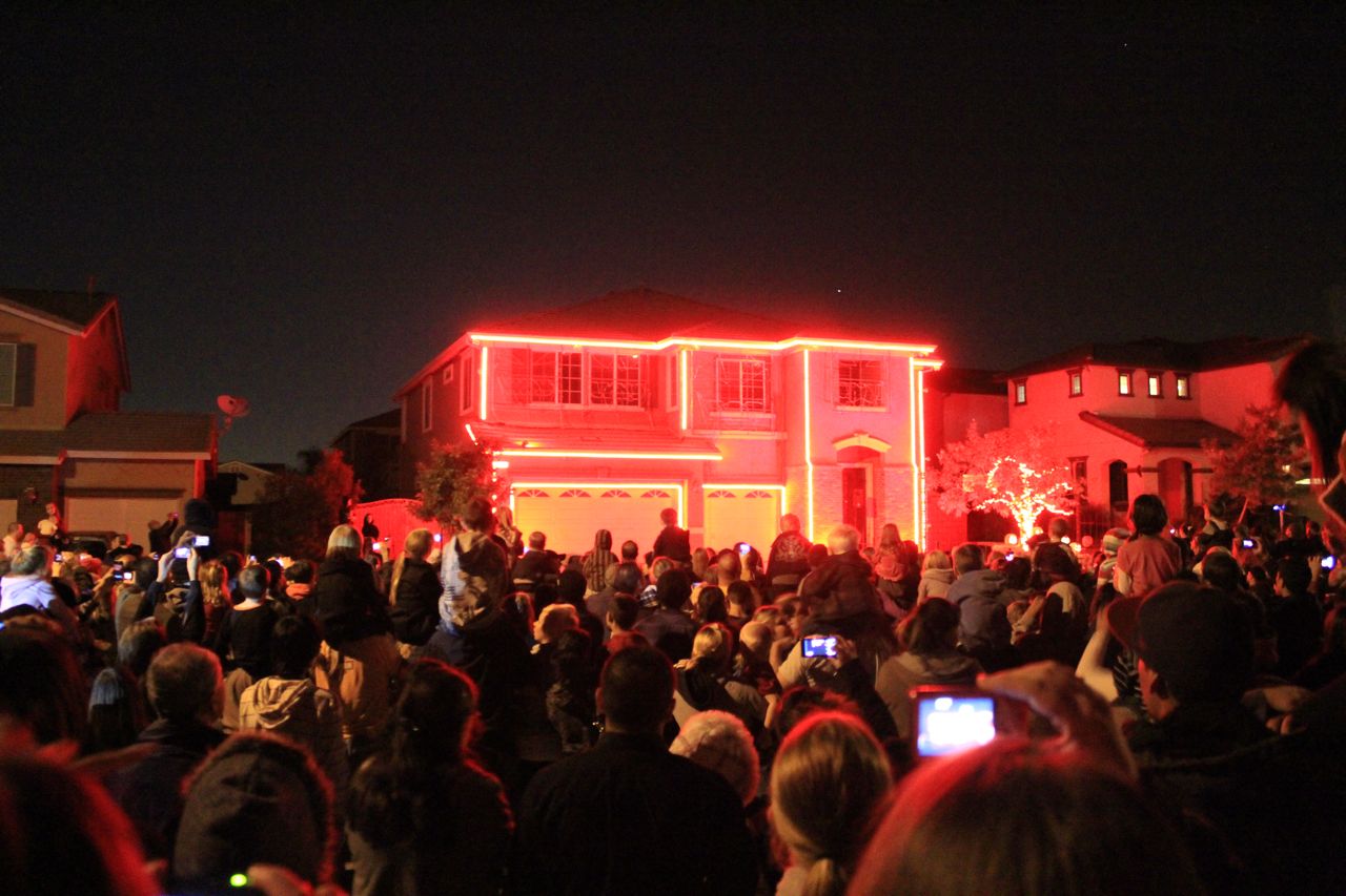 Halloween Light Show House in Riverside, CA  California Through My Lens