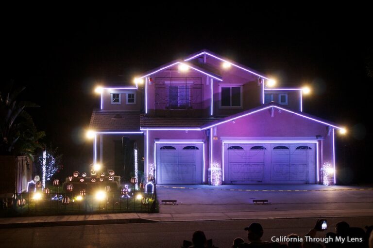 Halloween Light Show House in Riverside, CA