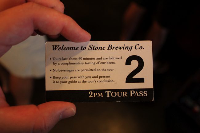 stone brewing tours