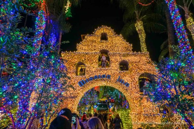 Mission Inn Festival Of Lights In Riverside Ca California