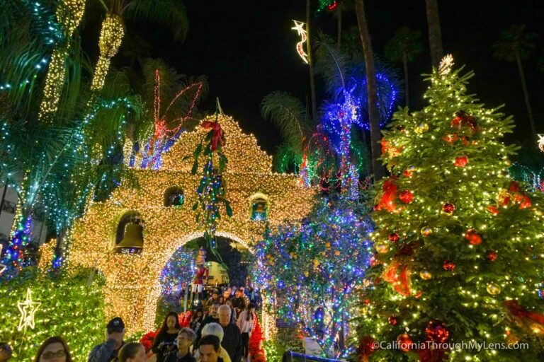 Mission Inn Riverside Light Show Festival of Lights at the Mission Inn in Riverside, CA - California ...