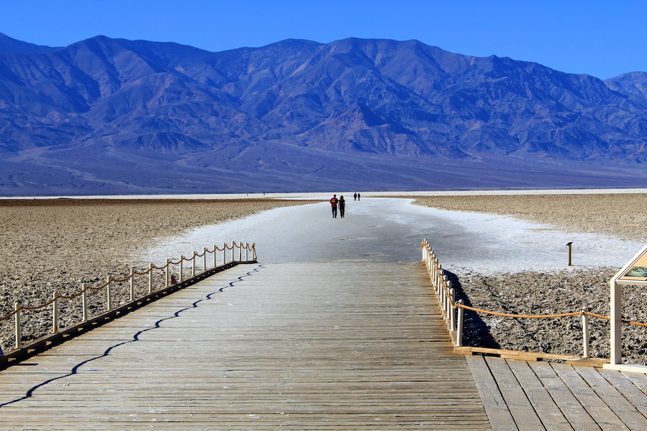 Salt lake in badwater