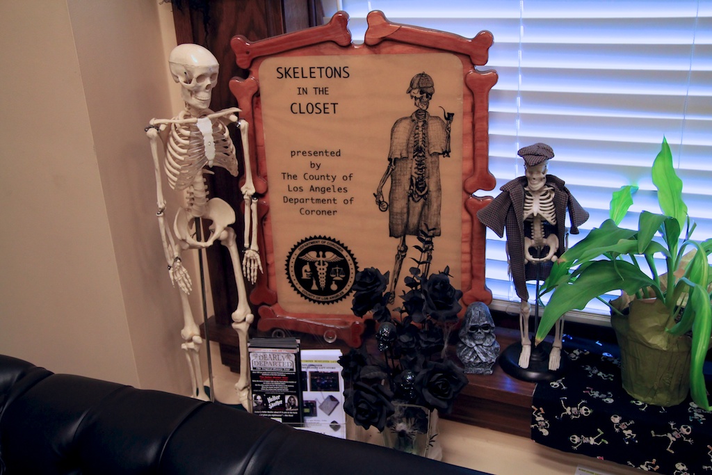 skeletons in the closet sign