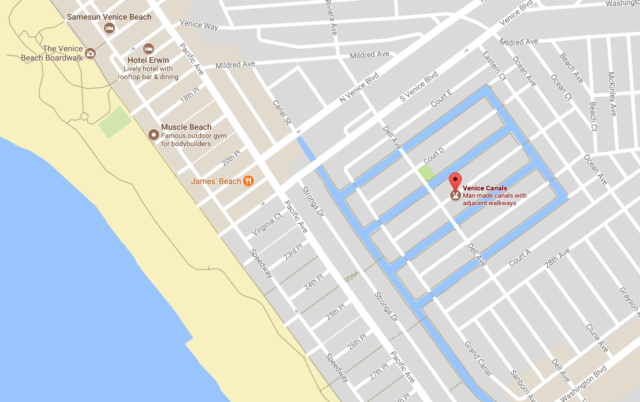 Map Of Venice Beach Map Of The World   Venice Canals Screenshot 640x402 