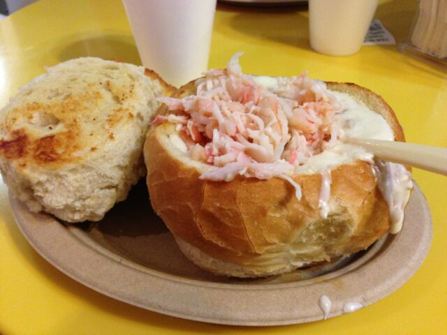 Splash Cafe Clam Chowder with Seafood Topping