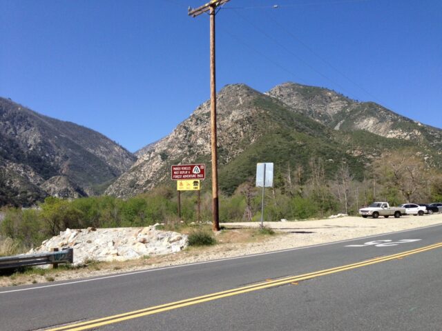 Bonita Falls Parking area