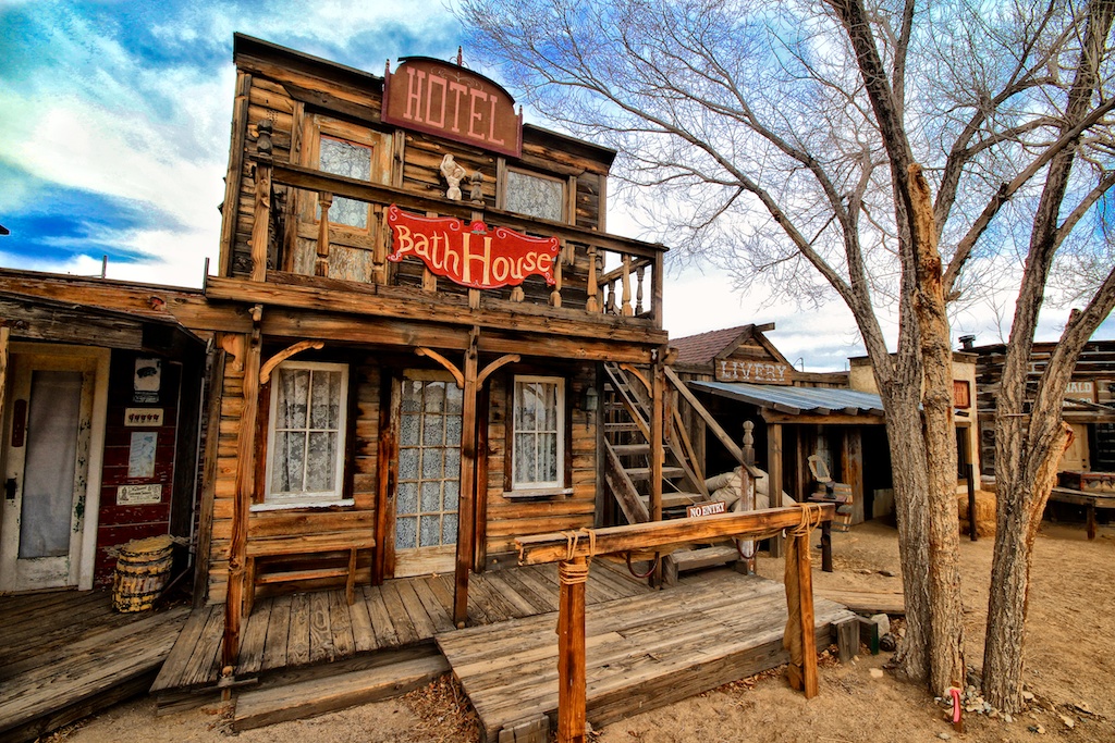 Pioneertown, la ville Western de Californie - Saloon et cowboy