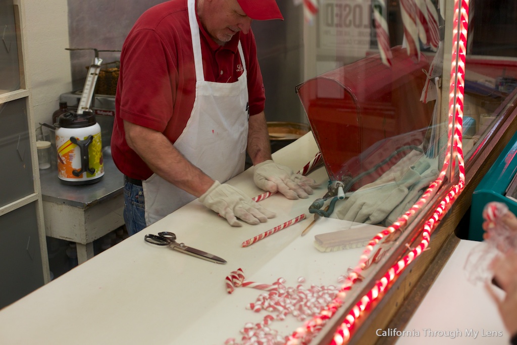 Logan's Candies: Candy Cane Making Demonstrations in Time for Christmas -  California Through My Lens
