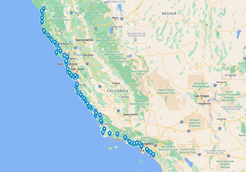 Pacific Coast Highway Tour, Start and End