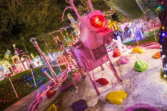 RoboLights in Palm Springs: Craziest Christmas Light Display You'll Ever Go To - California ...