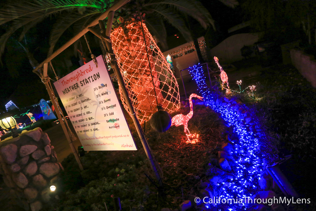 Thoroughbred St Christmas Lights in Rancho Cucamonga California