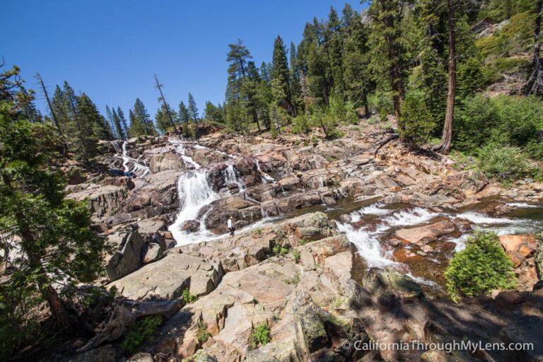 Glen Alpine Falls at Fallen Leaf Lake in South Lake Tahoe California