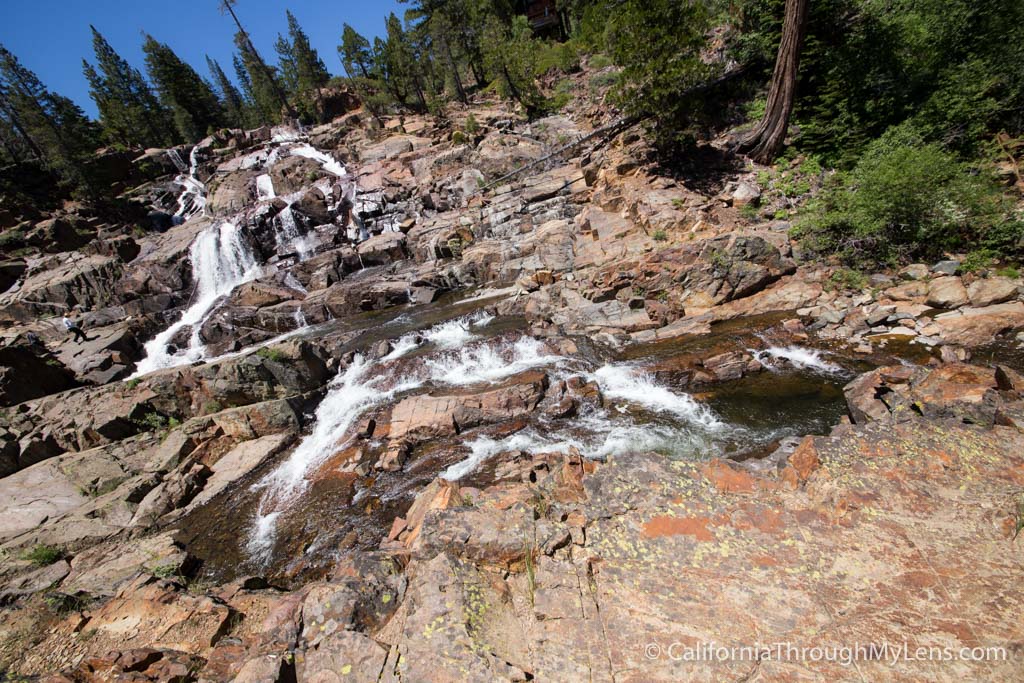 Glen Alpine Falls at Fallen Leaf Lake in South Lake Tahoe California