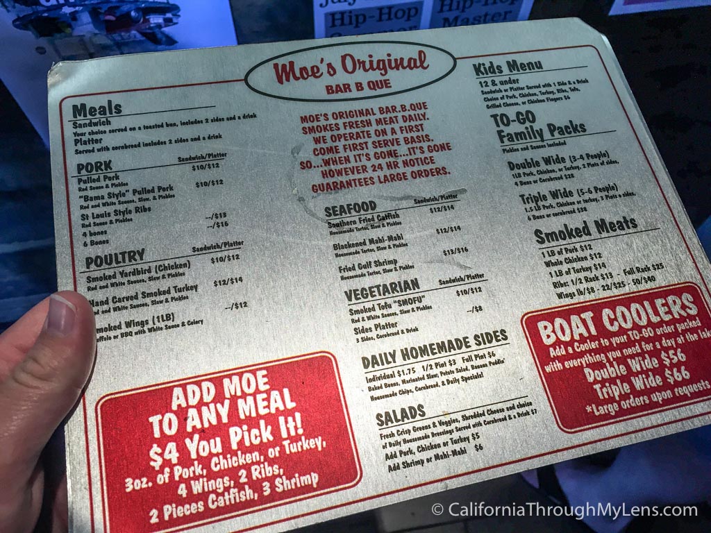 Moe's Original BBQ Smoked Meats & Amazing Views in Lake Tahoe