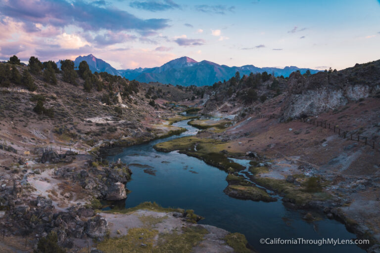 Hot Creek Geological Site: Boiling Blue Water & Fantastic Sunsets