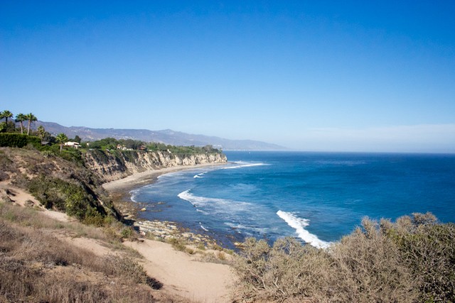 ZUMA BEACH, CALIFORNIA, USA - People on Zuma beach, public beach