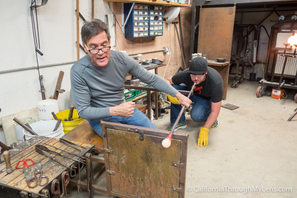 Glass Blowing Classes at Half Moon Bay Art Glass California Through