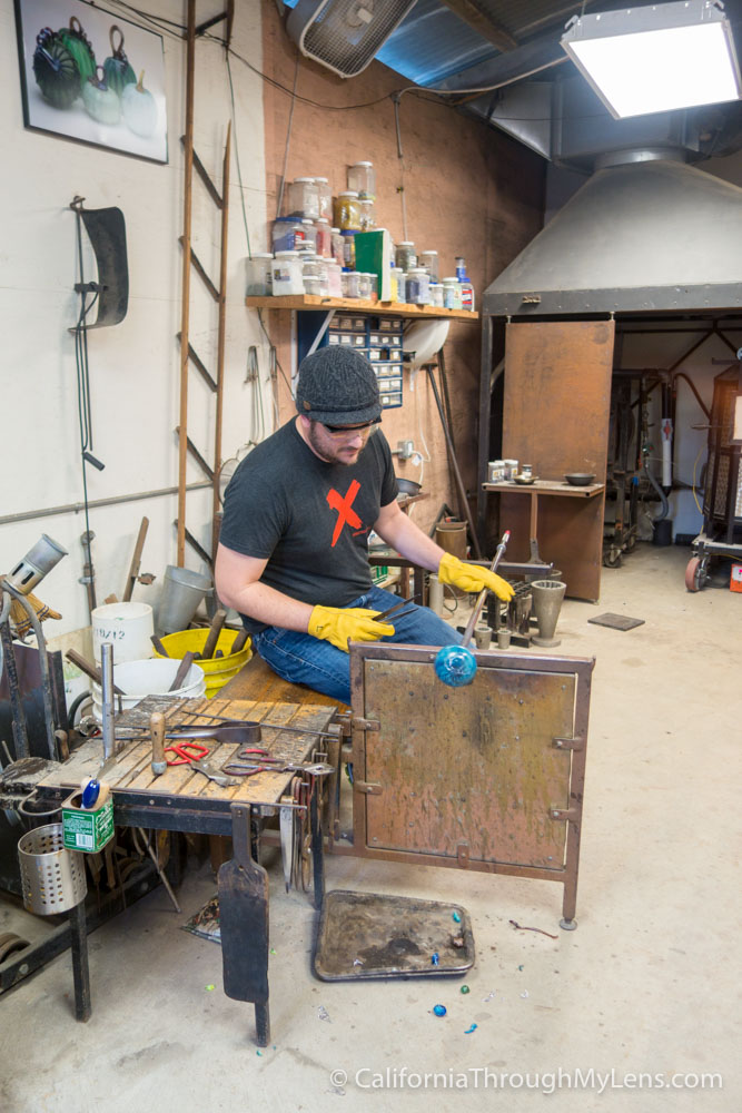 Glass Blowing Classes at Half Moon Bay Art Glass California Through