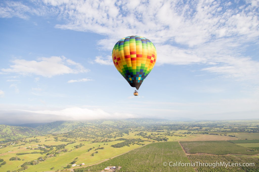 hot air balloon rides northern california