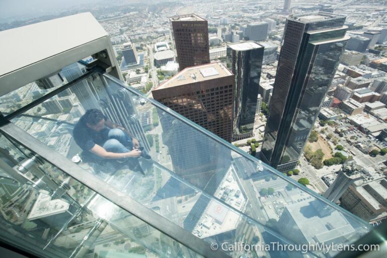 OUE Skyspace Glass Slide & Open Air Observation Deck in Los Angeles
