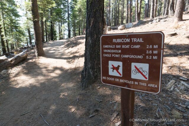 are dogs allowed on the rubicon trail