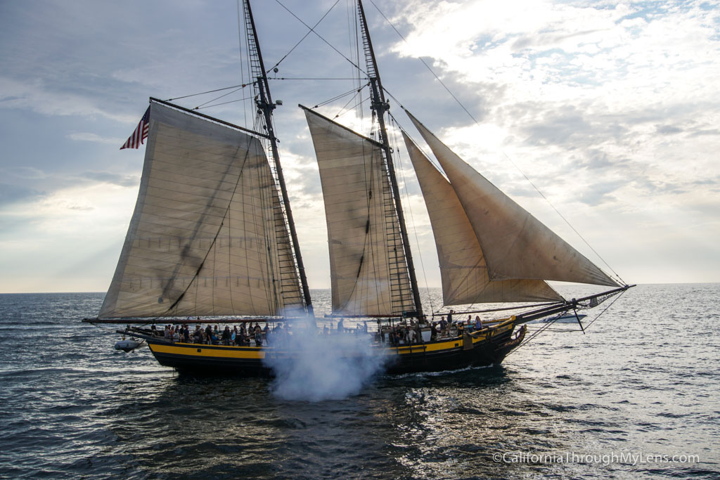 Dana Point Tall Ships Festival Participating in a Cannon Battle