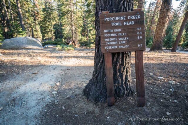 Porcupine creek 2024 trail yosemite