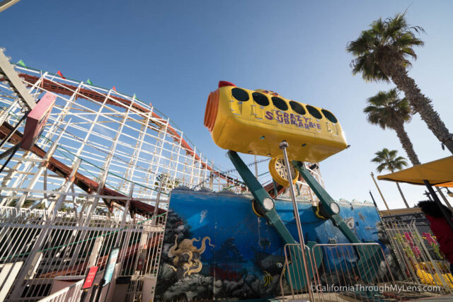 Belmont Park Wooden Roller Coaster Rides in Mission Beach