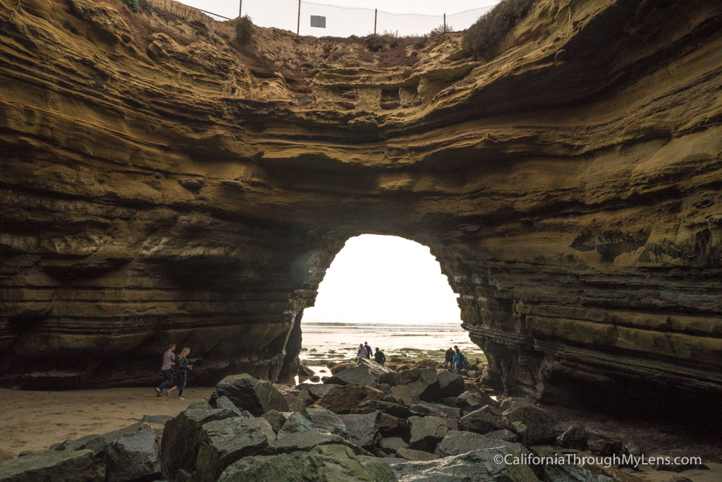 Sunset Cliffs Open Ceiling Sea Cave in San Diego - California Through ...