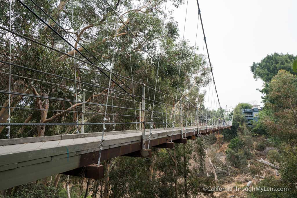 Spruce Street Suspension Bridge Historic Footbridge in San Diego