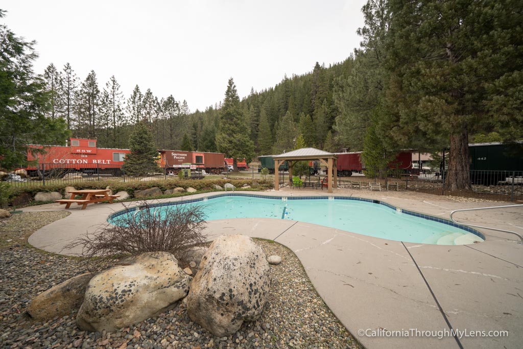 Railroad Park Resort Sleeping in a Train Car in Dunsmuir California