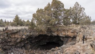 Big Painted Cave & Symbol Bridge in Lava Beds National Monument