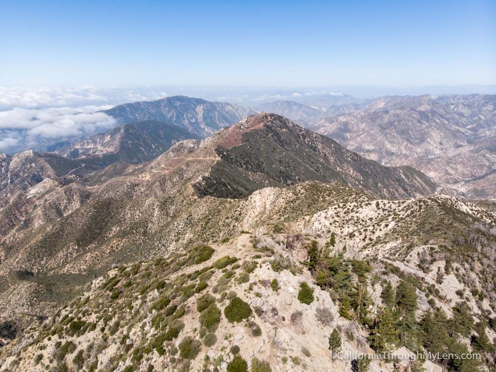 Strawberry Peak in the San Gabriel Mountain Range California Through