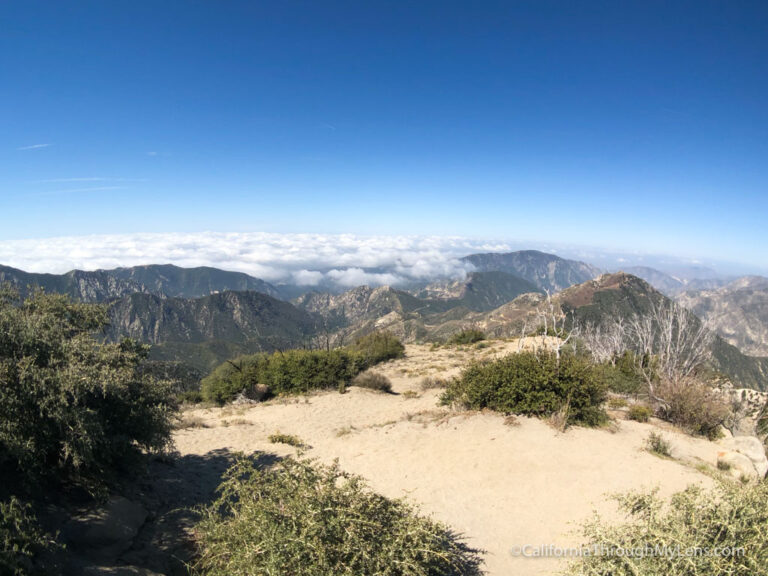 Strawberry Peak in the San Gabriel Mountain Range California Through