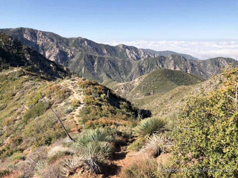 Strawberry Peak in the San Gabriel Mountain Range California Through