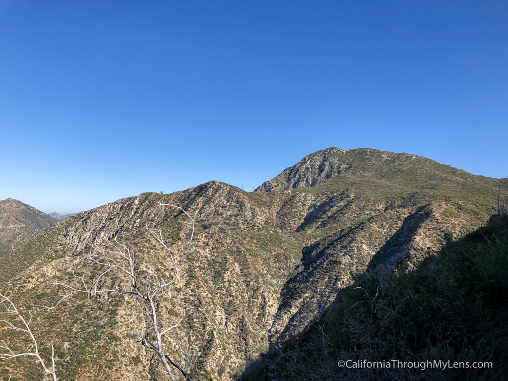 Strawberry Peak in the San Gabriel Mountain Range California Through