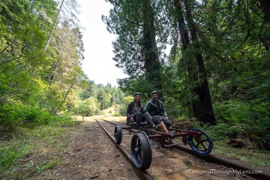 Riding the Skunk Train Railbikes in Fort Bragg - California Through My Lens