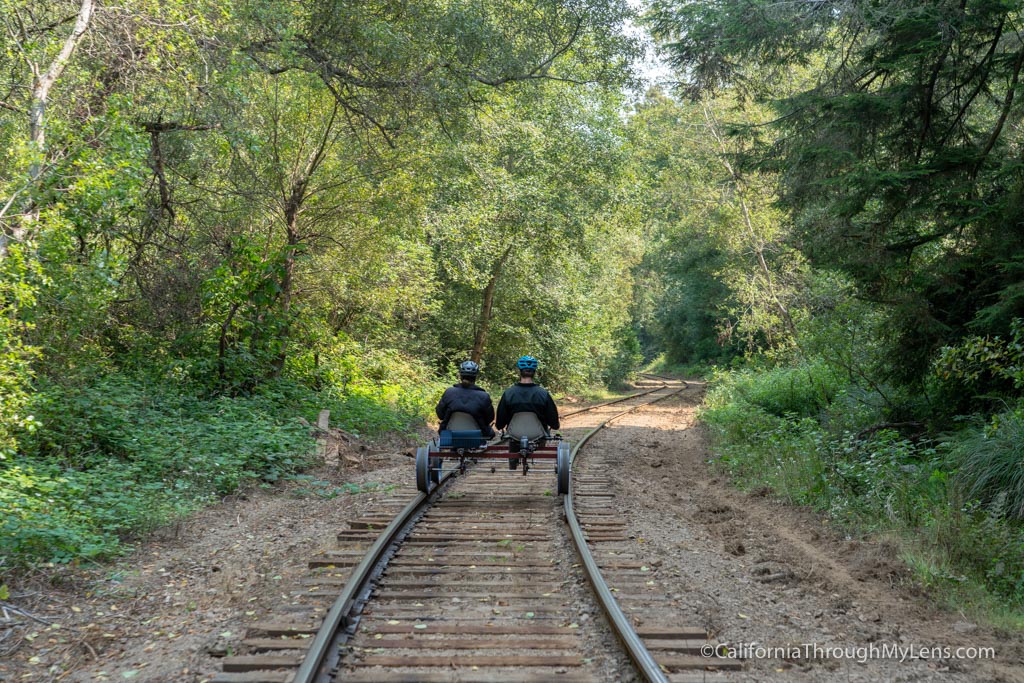 Riding the Skunk Train Railbikes in Fort Bragg - California Through My Lens