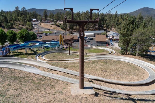 Alpine Slide in Big Bear Lake Riding the Slide and the Mineshaft