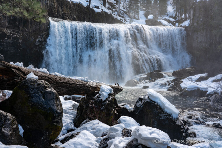 Snowshoeing to Middle McCloud Falls