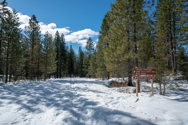Snowshoeing to Middle McCloud Falls California Through My Lens