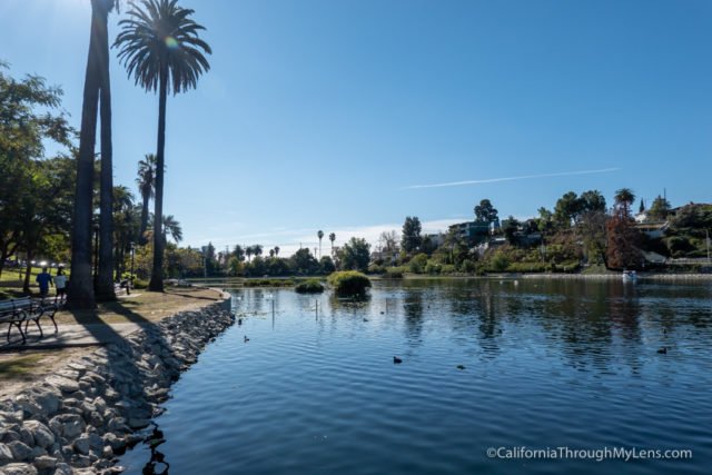 Echo Park Lake Echo Park Los Angeles California